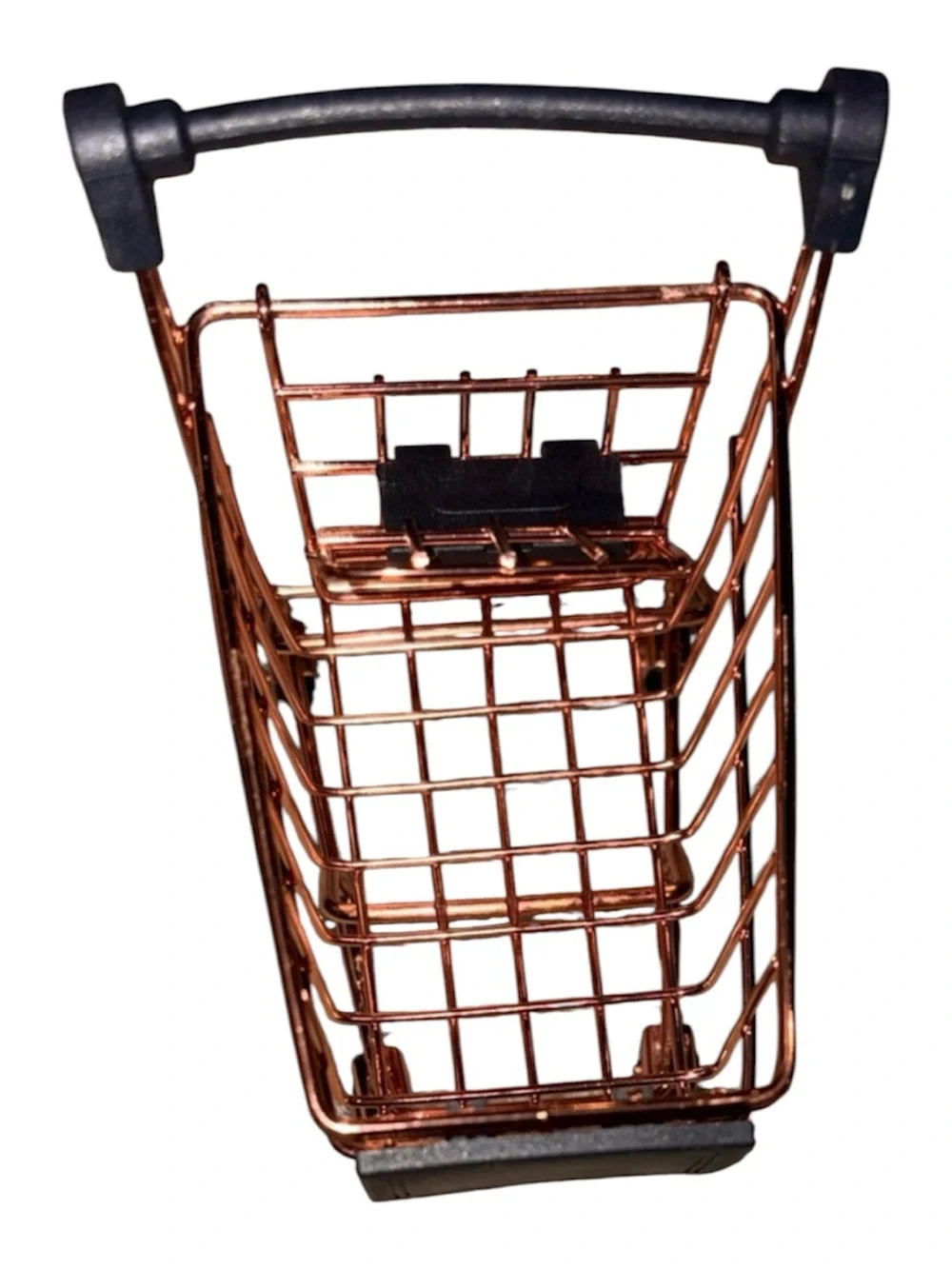 MINI SHOPPING CART ROSE GOLD 4” x 5”